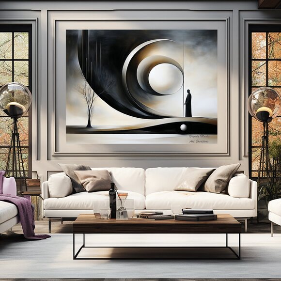 Matted Print Direct From Artist  Abstract 10 - Picture 3 of 4